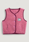 Vestă fleece din lână merinos - Teddy Dusty Pink