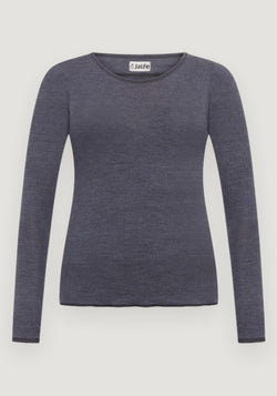 Bluză femei din lână merinos - Denim Melange Jalfe HipHip.ro