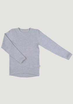 Bluză lână merinos - Basic Grey Joha HipHip.ro