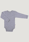 Body lână merinos - Basic Grey Joha HipHip.ro