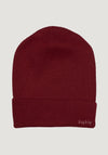 Căciulă adulți baby alpaca - Classic Rib Bordeaux
