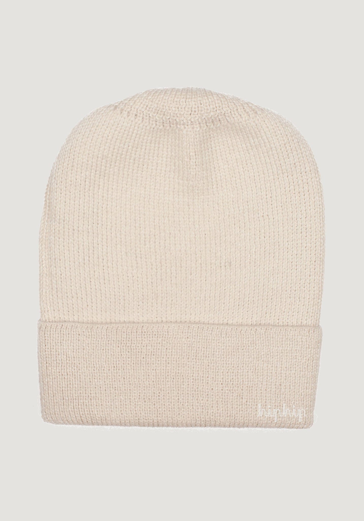 Căciulă adulți baby alpaca - Classic Rib White De Colores HipHip.ro