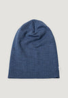 Caciulă femei din lână merinos - Basic Blue Melange XS/M