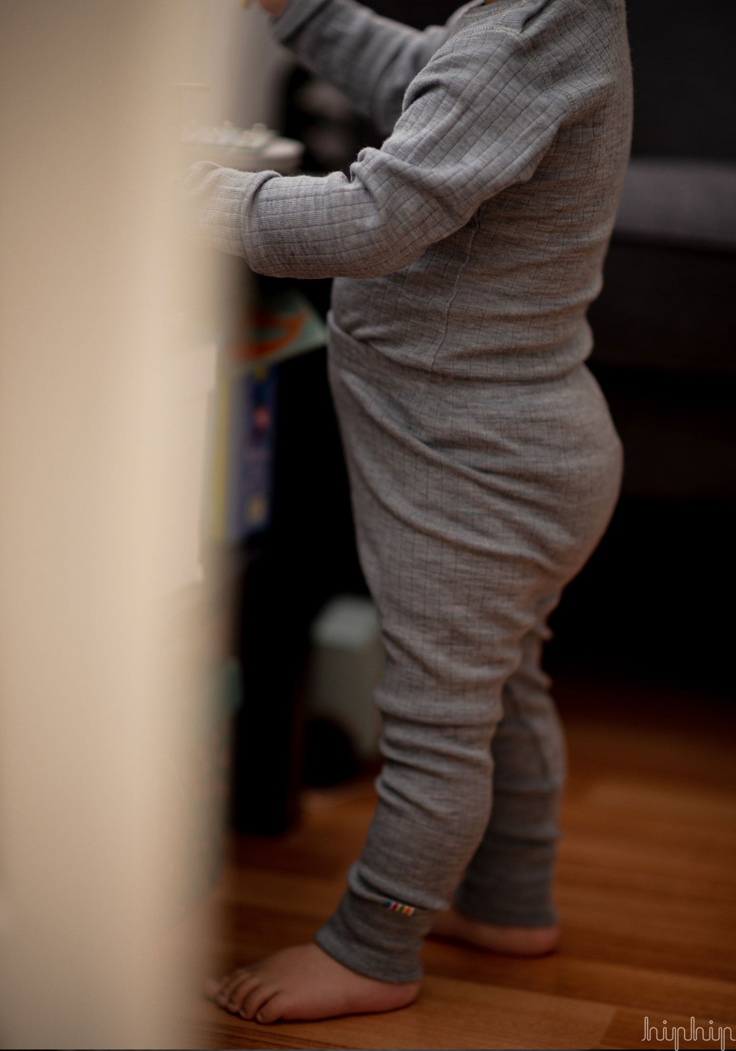 Colanți lână merinos - Basic Grey Joha HipHip.ro