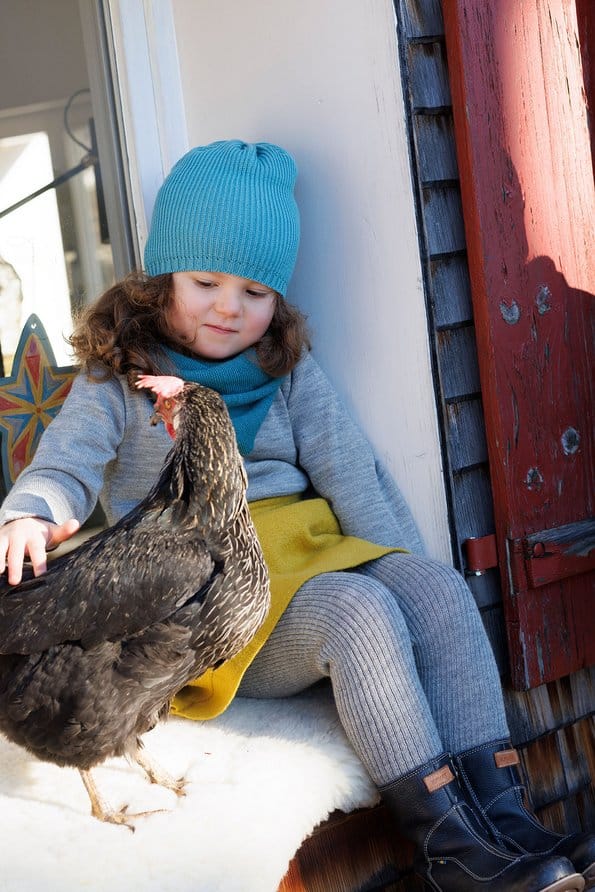 Colanți lână merinos - Grey Disana HipHip.ro