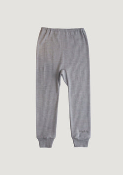 Colanți seamless din lână, mătase și bumbac - Grey Melange Cosilana HipHip.ro