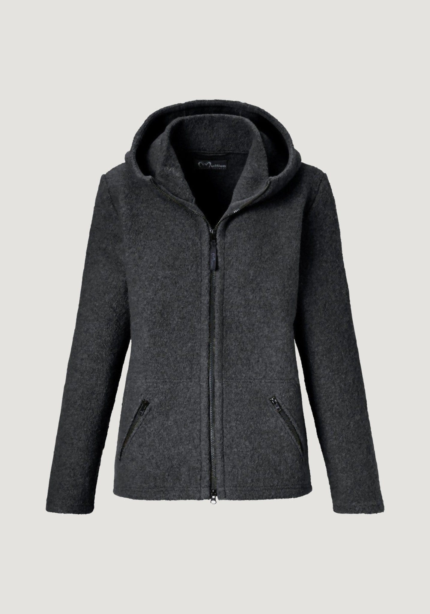 Jachetă femei W300 din lână fiartă - Jula Anthracite Mufflon HipHip.ro