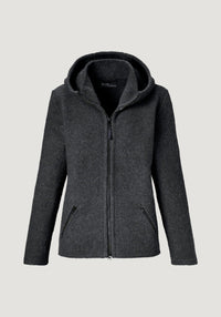 Jachetă femei W300 din lână fiartă - Jula Anthracite Mufflon HipHip.ro