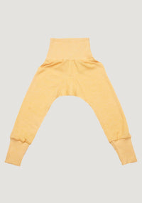 Pantaloni comozi seamless din lână, mătase și bumbac - Yellow Melange Cosilana HipHip.ro