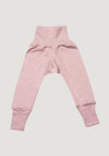 Pantaloni comozi seamless din lână merinos și mătase - Rose Melange Cosilana HipHip.ro
