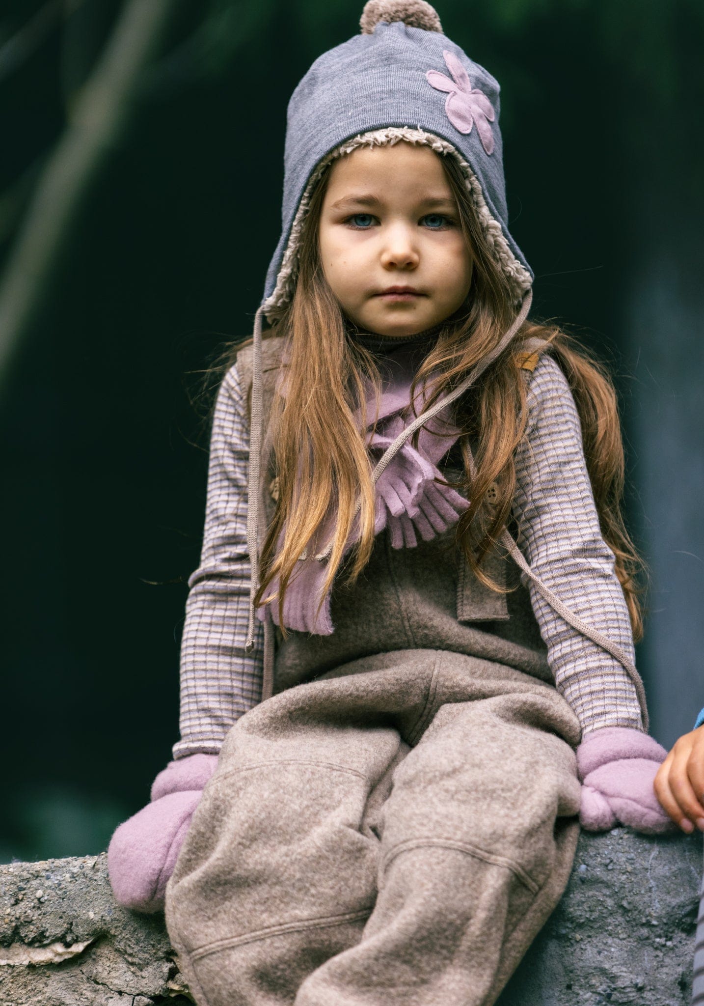 Pantaloni din lână fiartă reciclată - Cashmere Pure Pure HipHip.ro