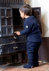 Pantaloni fleece din lână merinos - Blue Nights Mikk-line HipHip.ro