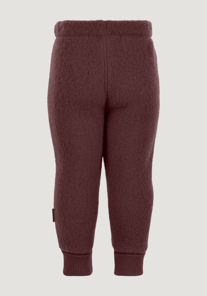 Pantaloni fleece din lână merinos - Chocolate Mikk-line HipHip.ro