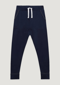 Pantaloni lână merinos super fină - 24/7 French Navy Smalls HipHip.ro