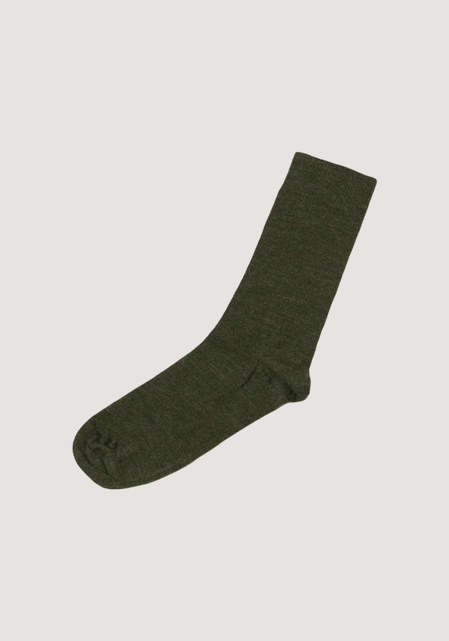 Șosete Plain extrafine din lână merinos (copii și adulți) - Khaki Melange Joha HipHip.ro