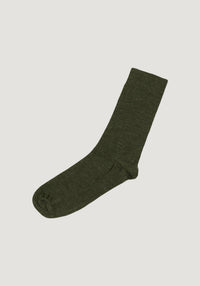 Șosete Plain extrafine din lână merinos (copii și adulți) - Khaki Melange Joha HipHip.ro