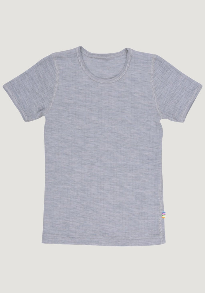 Tricou lână merinos - Basic Grey Joha HipHip.ro