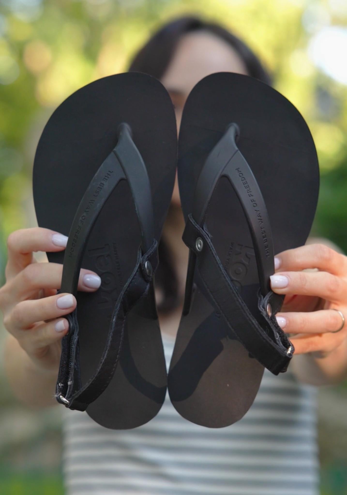 Sandale sport tip flip-flop Barefoot - Wave Black