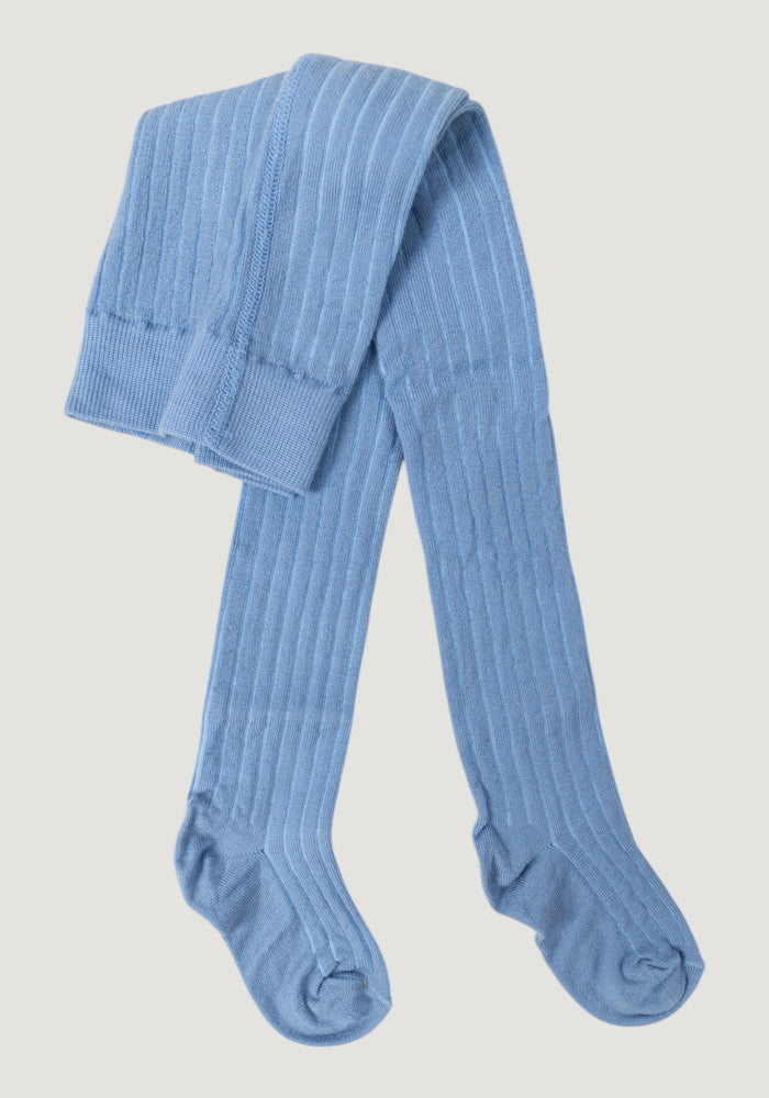 Dres Rib din lână merinos - Blue