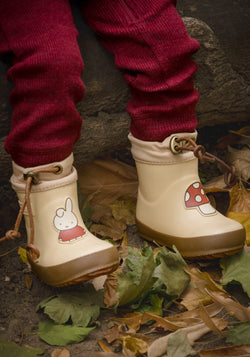 Thermo Cizme de cauciuc îmblănite First Step - Miffy Cream