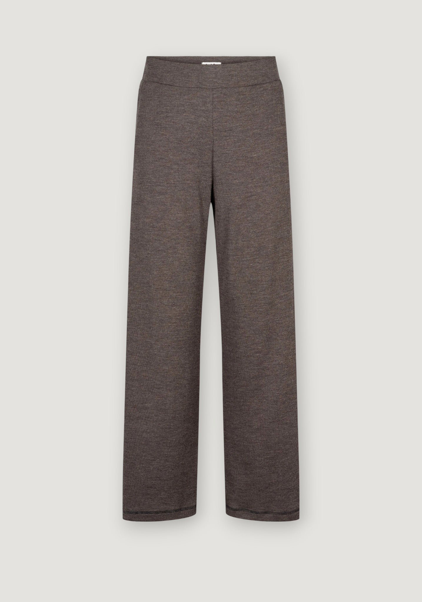 Pantaloni din lână merinos - Karla Mokka Melange