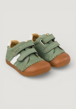 Sneakers Barefoot ExtraWide din piele - Archie Olive
