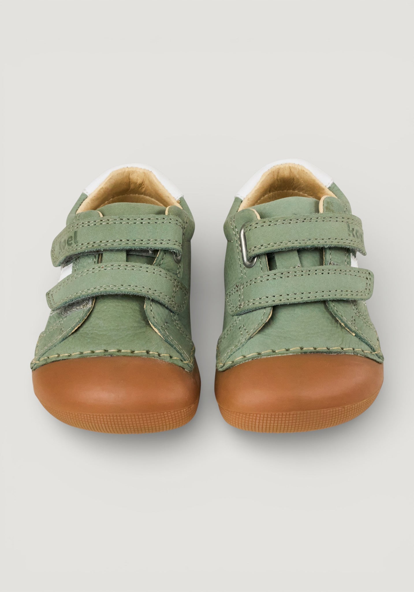 Sneakers Barefoot ExtraWide din piele - Archie Olive