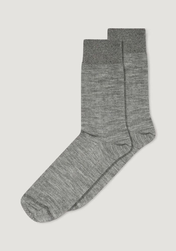 Șosete extrafine femei din lână merinos - Glitter Erina Grey