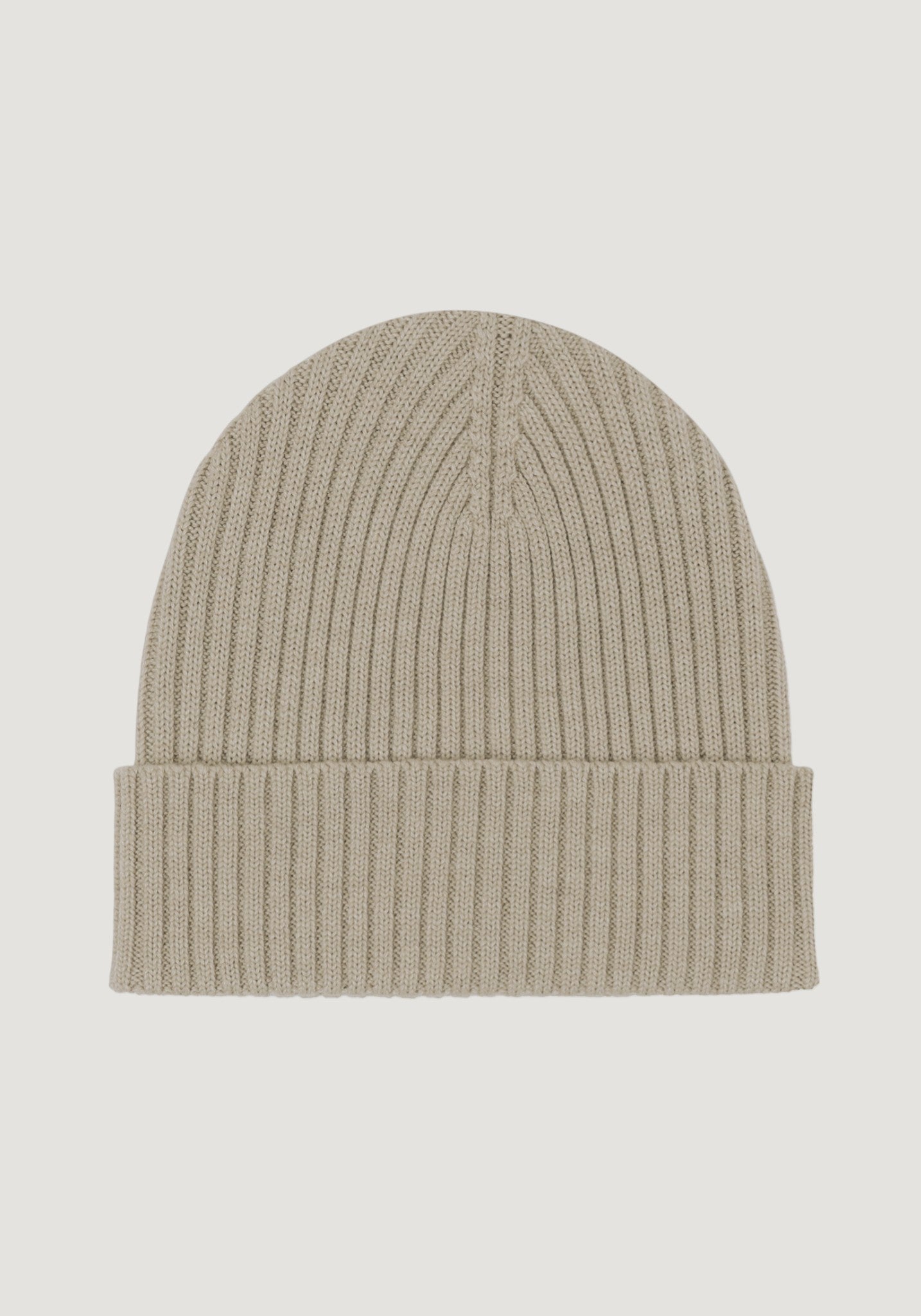 Căciulă lână merinos - Rib Knit Oat Melange