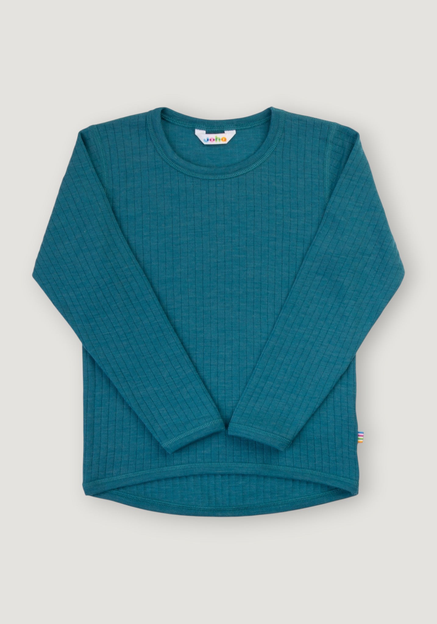 Bluză din lână merinos - Basic Turquoise