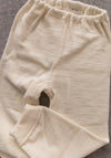 Pantaloni terry din lână merinos - Natur