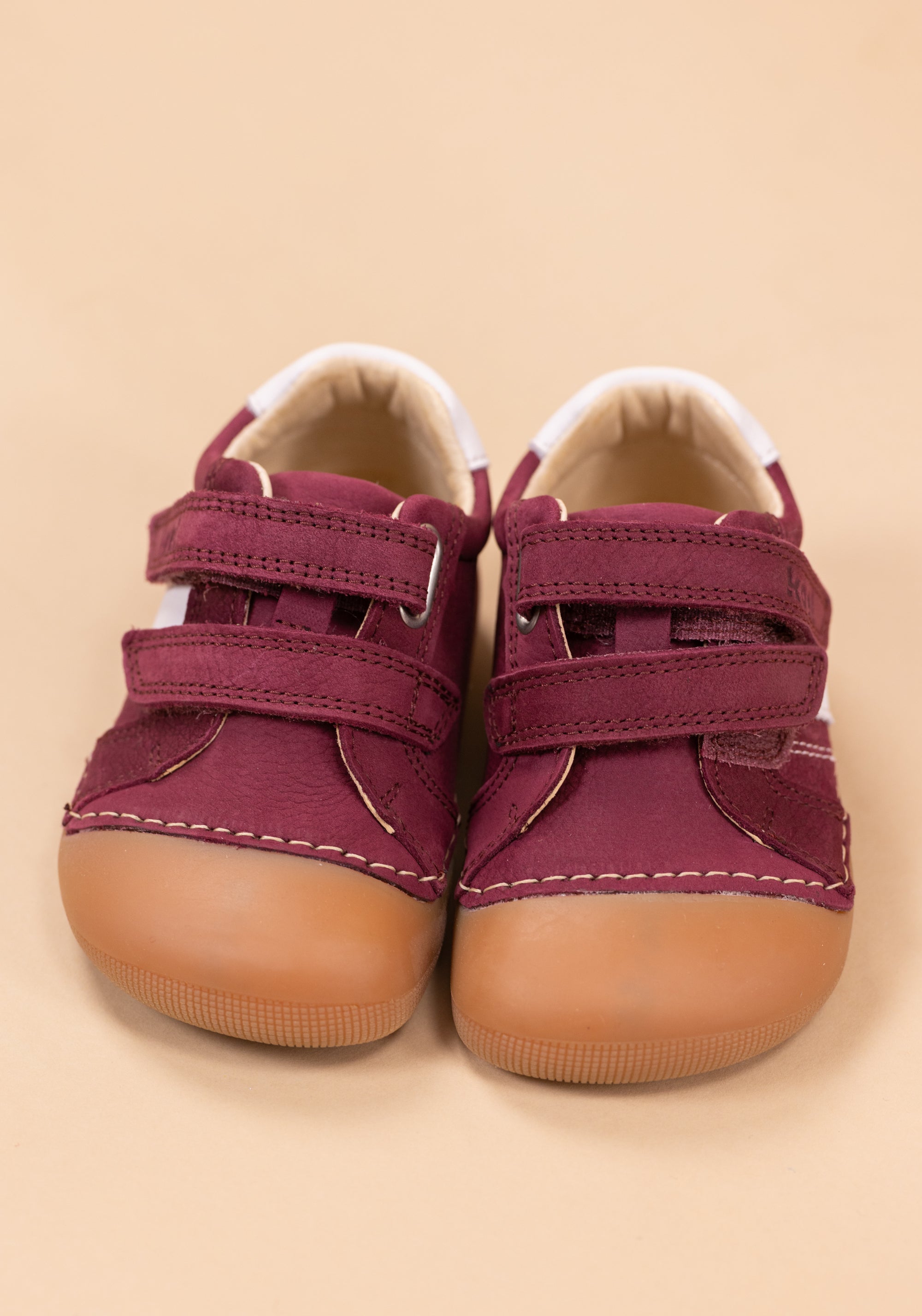 Sneakers Barefoot ExtraWide din piele - Archie Bordo