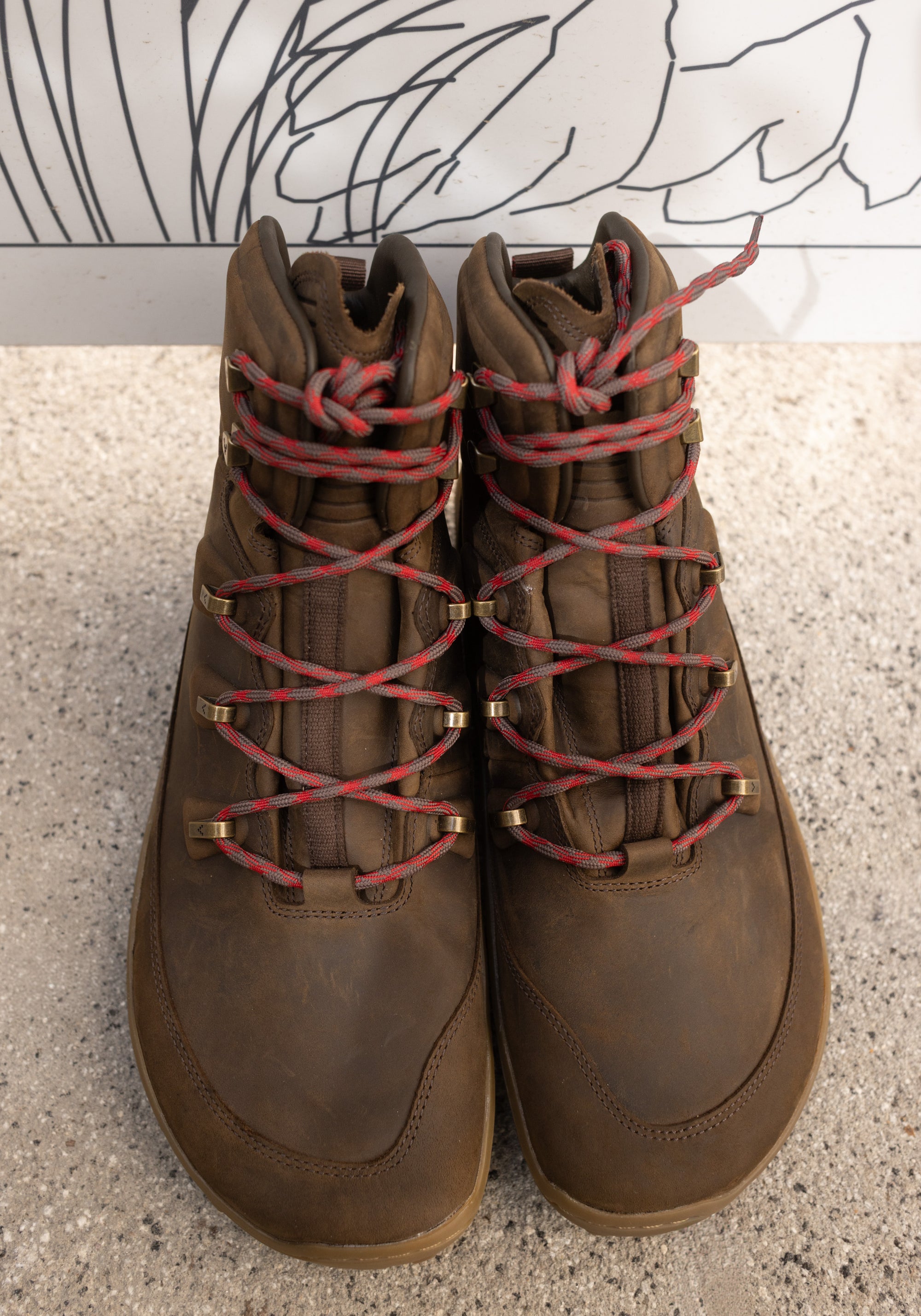 Bocanci drumeție Barefoot din piele - Tracker Leather AT II Women Bracken