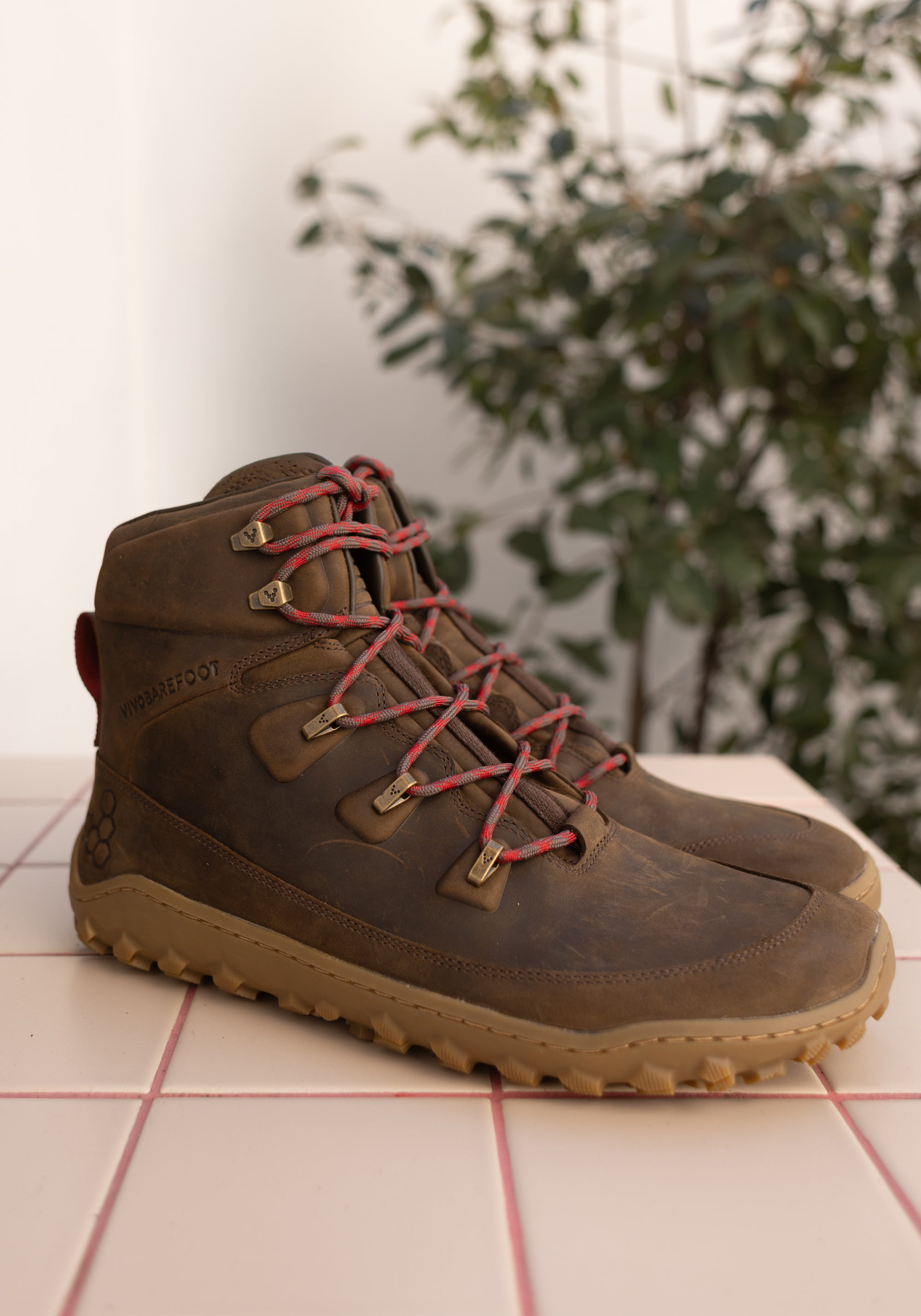 Bocanci drumeție Barefoot din piele - Tracker Leather AT II Men Bracken