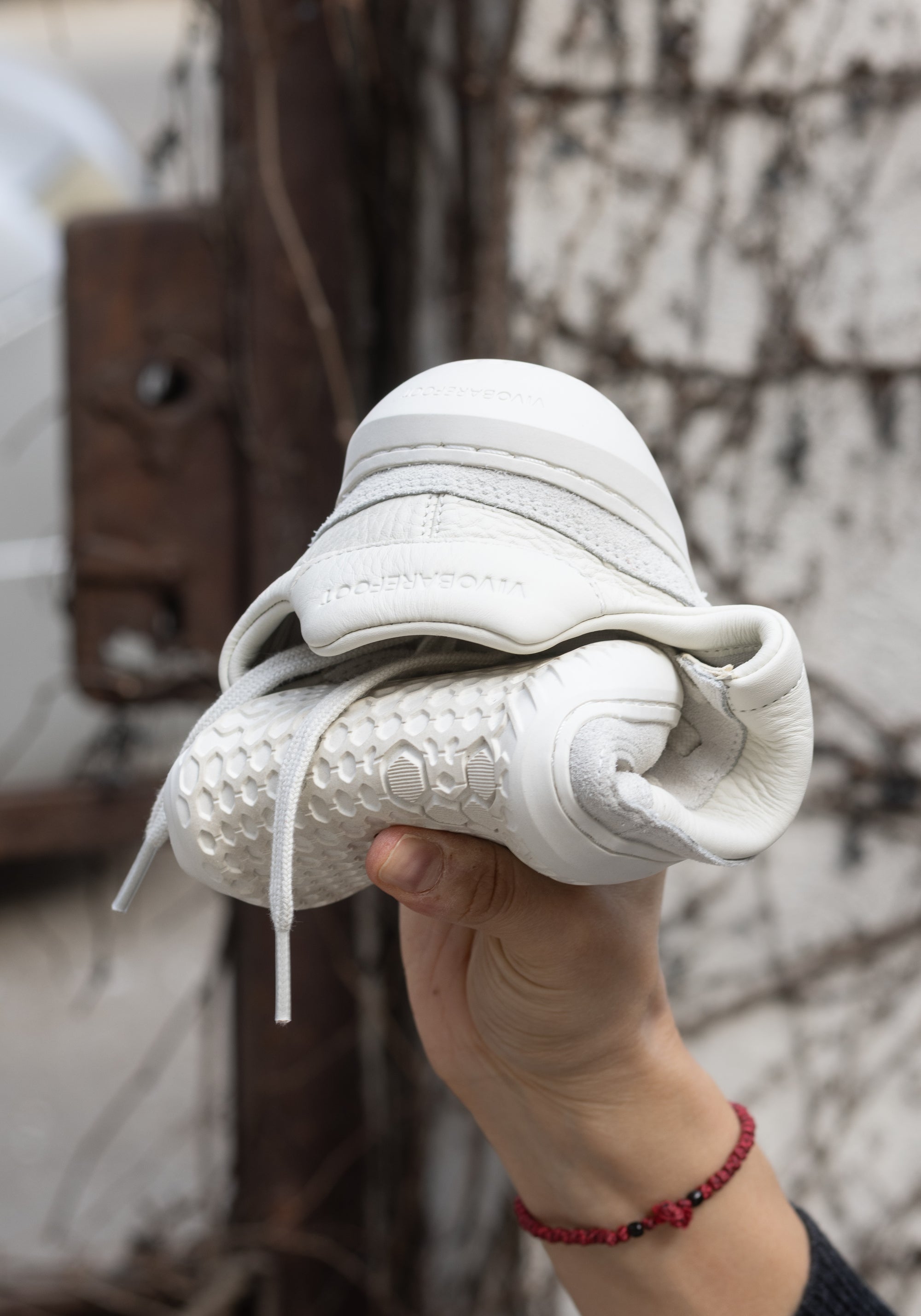 Sneakers Barefoot din piele - Gobi II Women Limestone