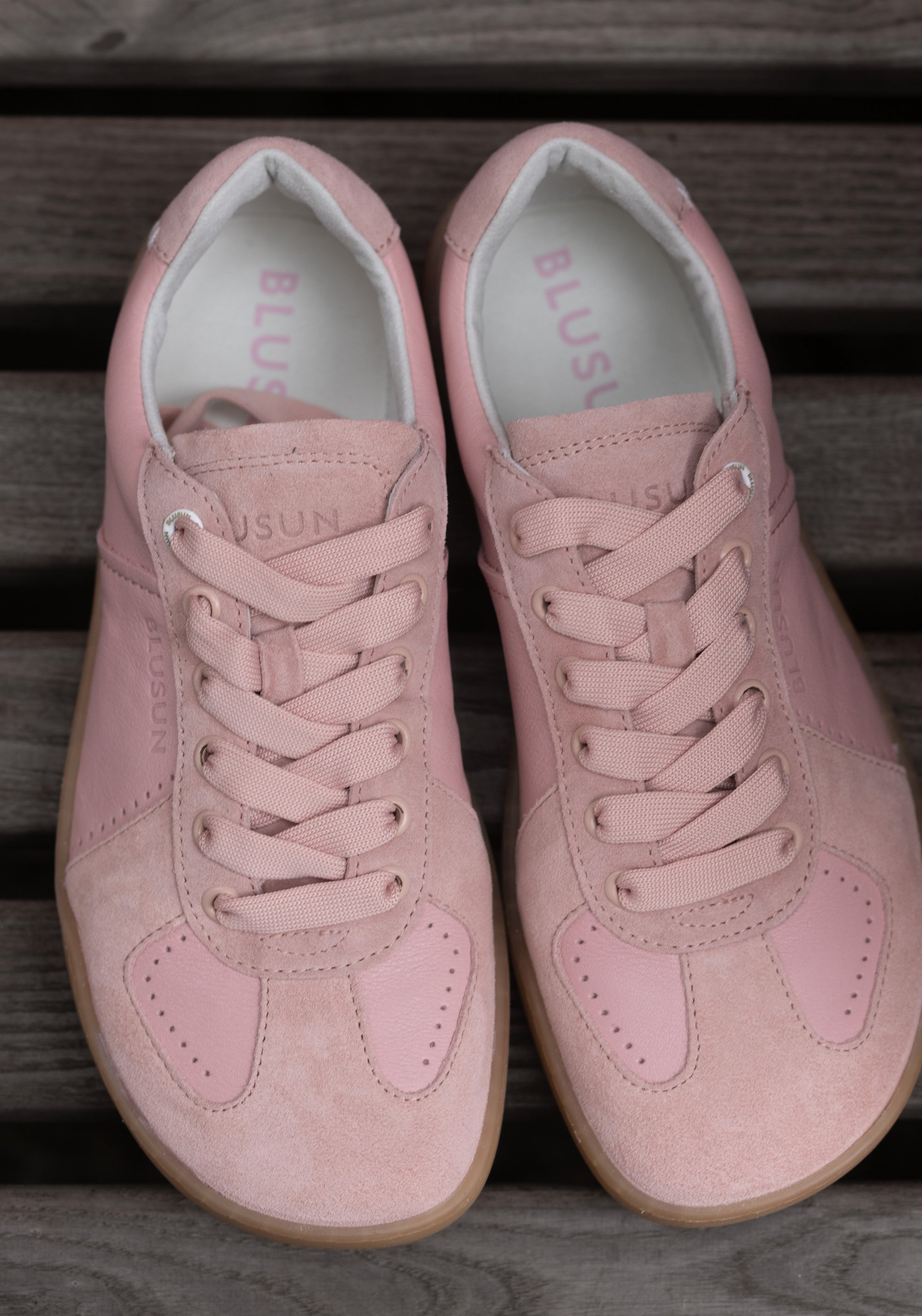 Sneakers Barefoot din piele - Blush