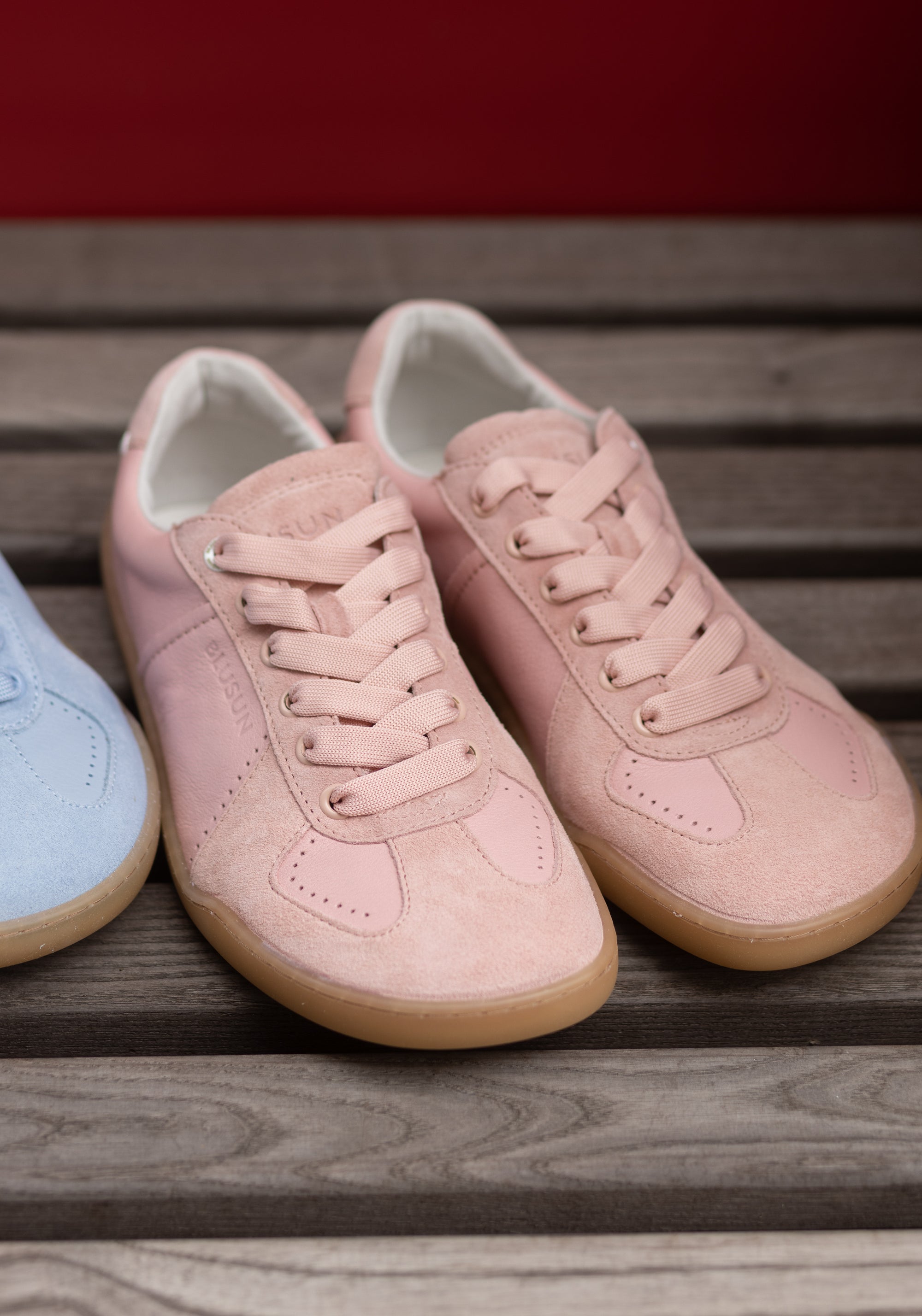 Sneakers Barefoot din piele - Blush
