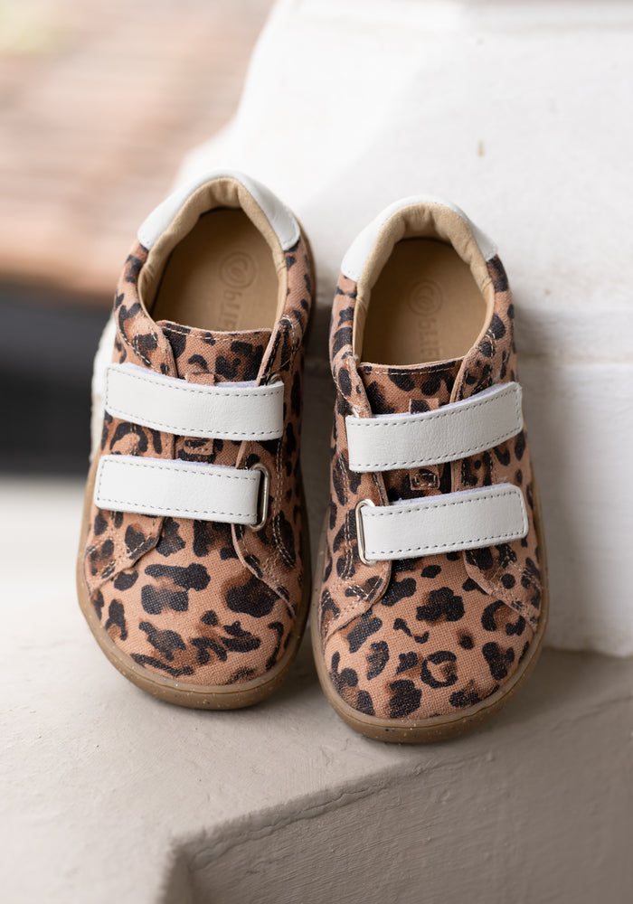 Sneakers Barefoot din piele - Bumblebee Leopard