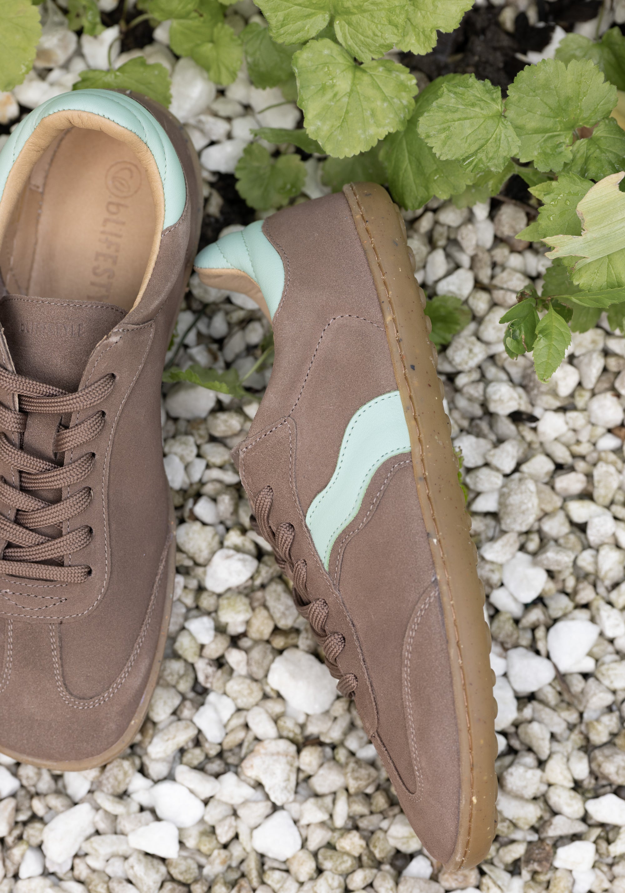 Sneakers Barefoot din piele întoarsă - Wild Style Taupe