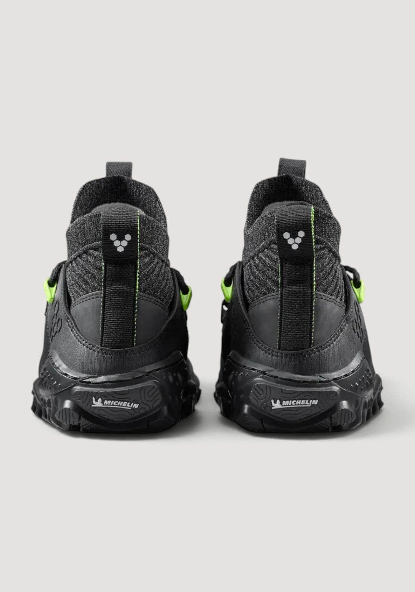 Ghete drumeție Barefoot din piele - Magna Forest ESC Women Obsidian/Lime