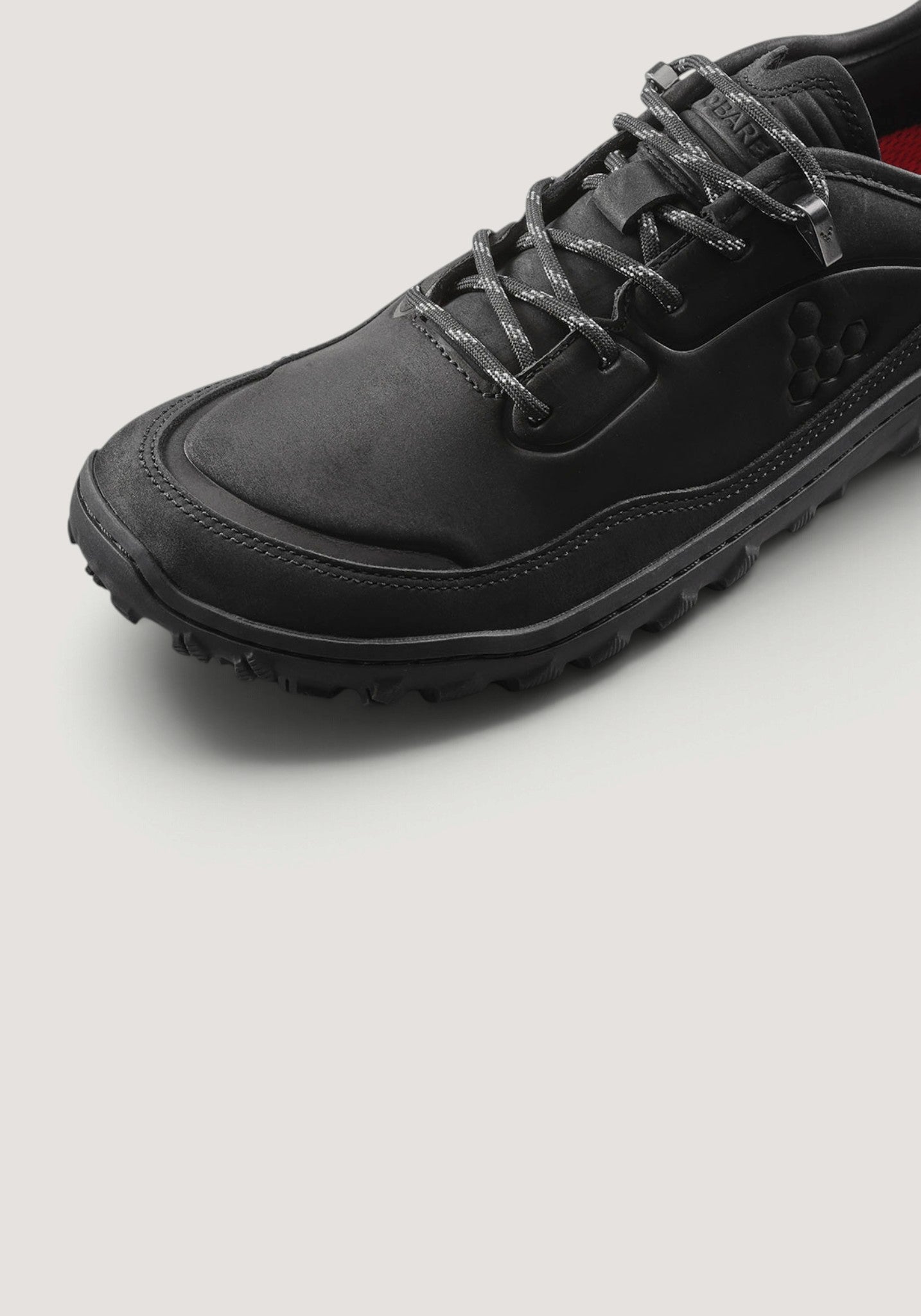 Pantofi drumeție Barefoot din piele - Tracker Leather AT Low II Men Obsidian