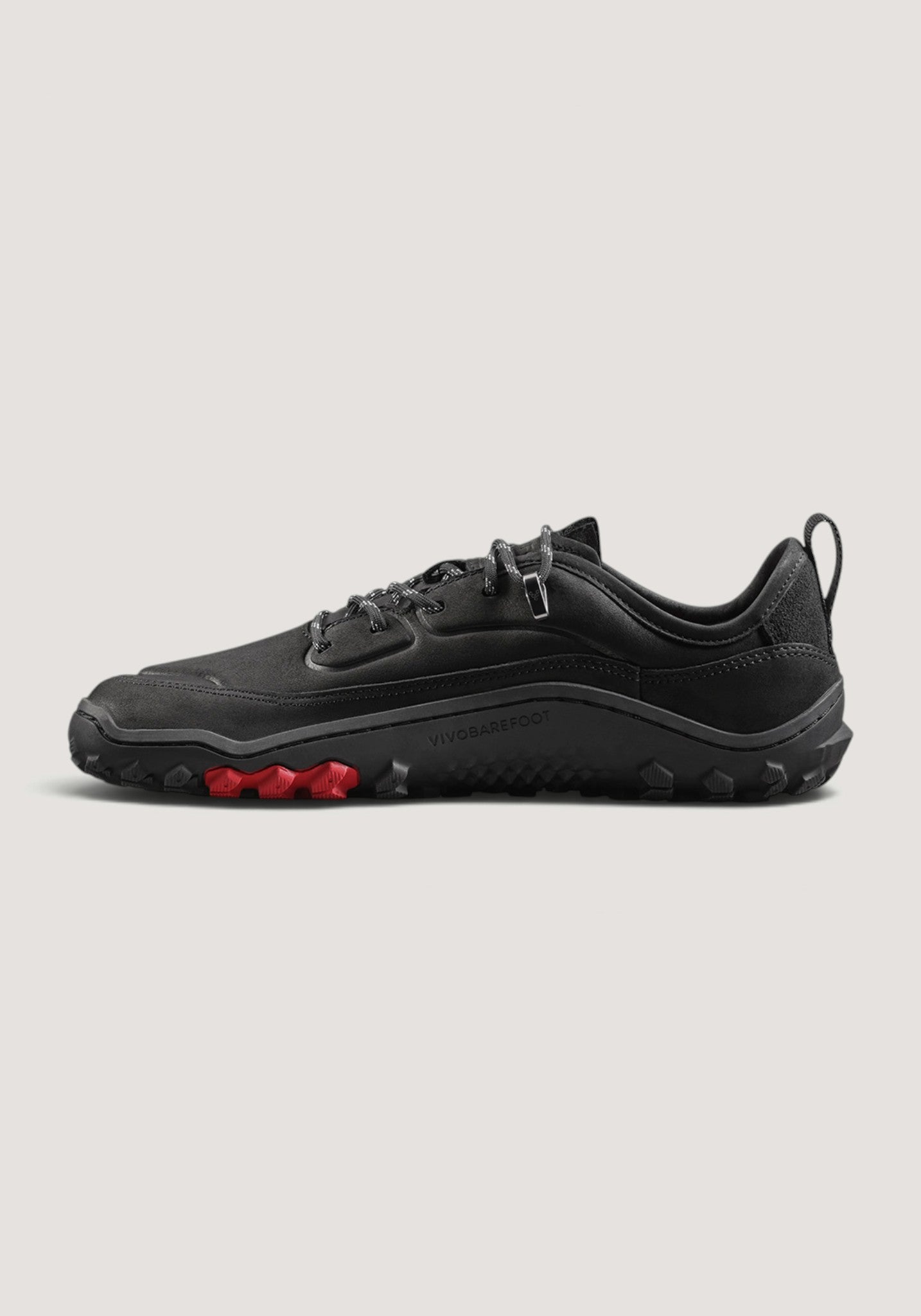 Pantofi drumeție Barefoot din piele - Tracker Leather AT Low II Men Obsidian