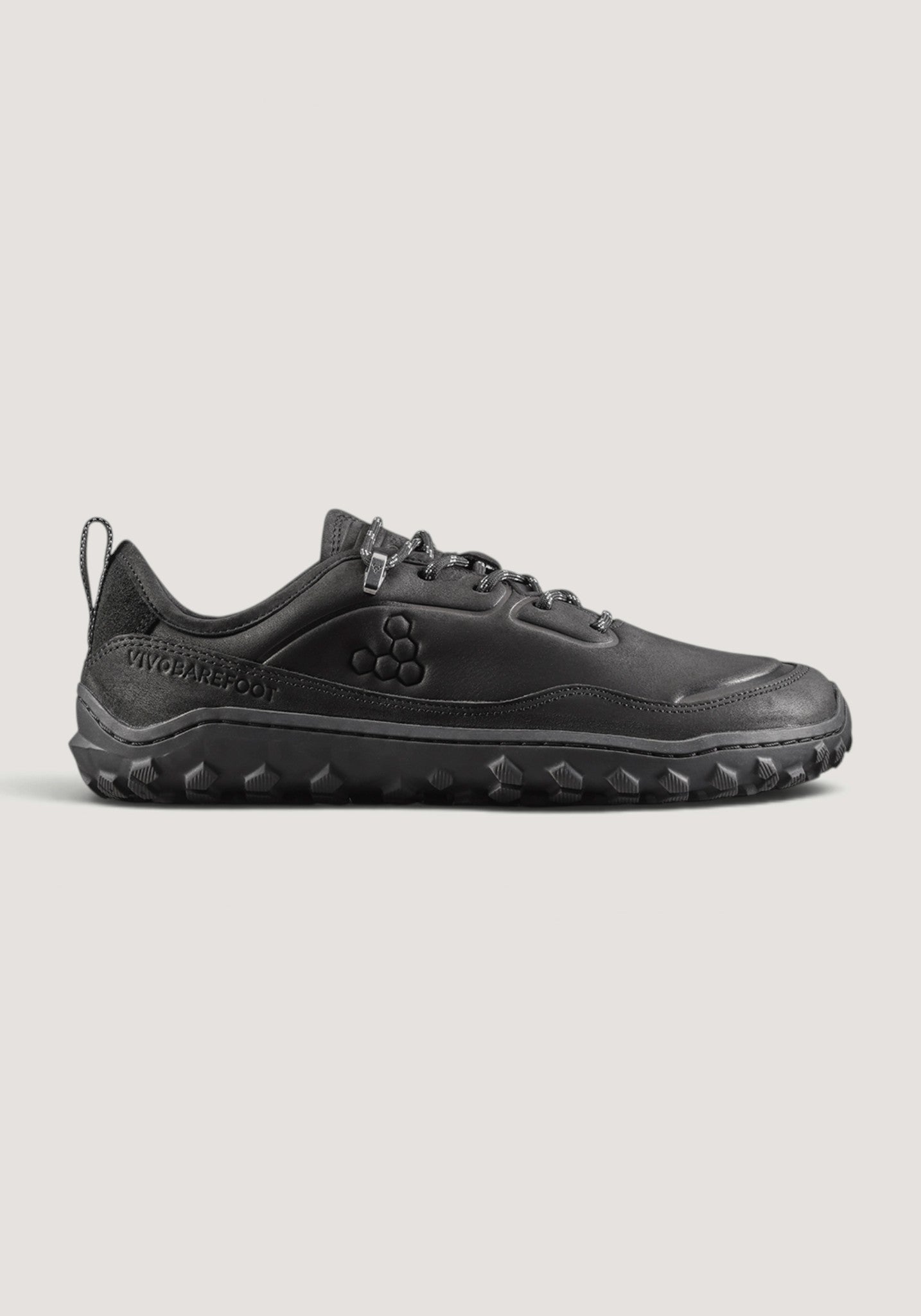 Pantofi drumeție Barefoot din piele - Tracker Leather AT Low II Men Obsidian