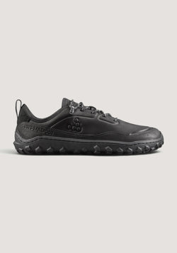 Pantofi drumeție Barefoot din piele - Tracker Leather AT Low II Men Obsidian