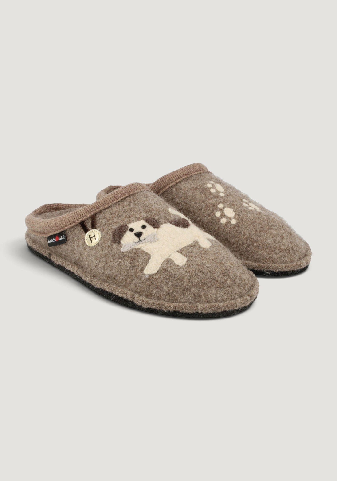 Papuci din lână - Fido Beige