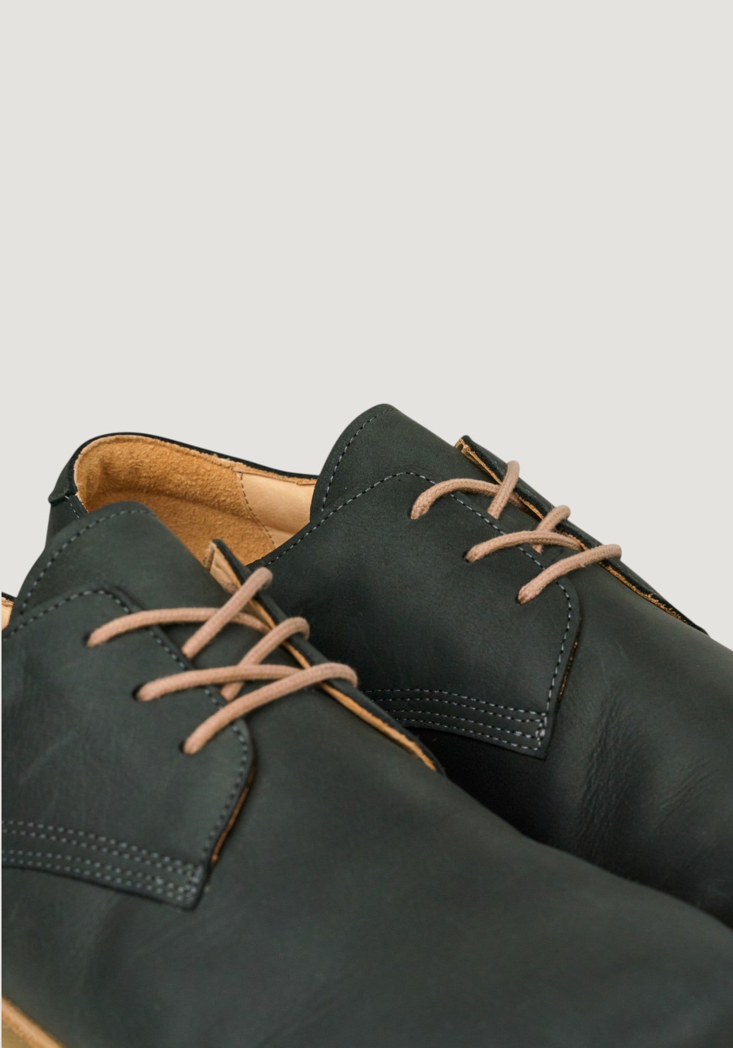 Pantofi Barefoot din piele - Tim Dark Grey