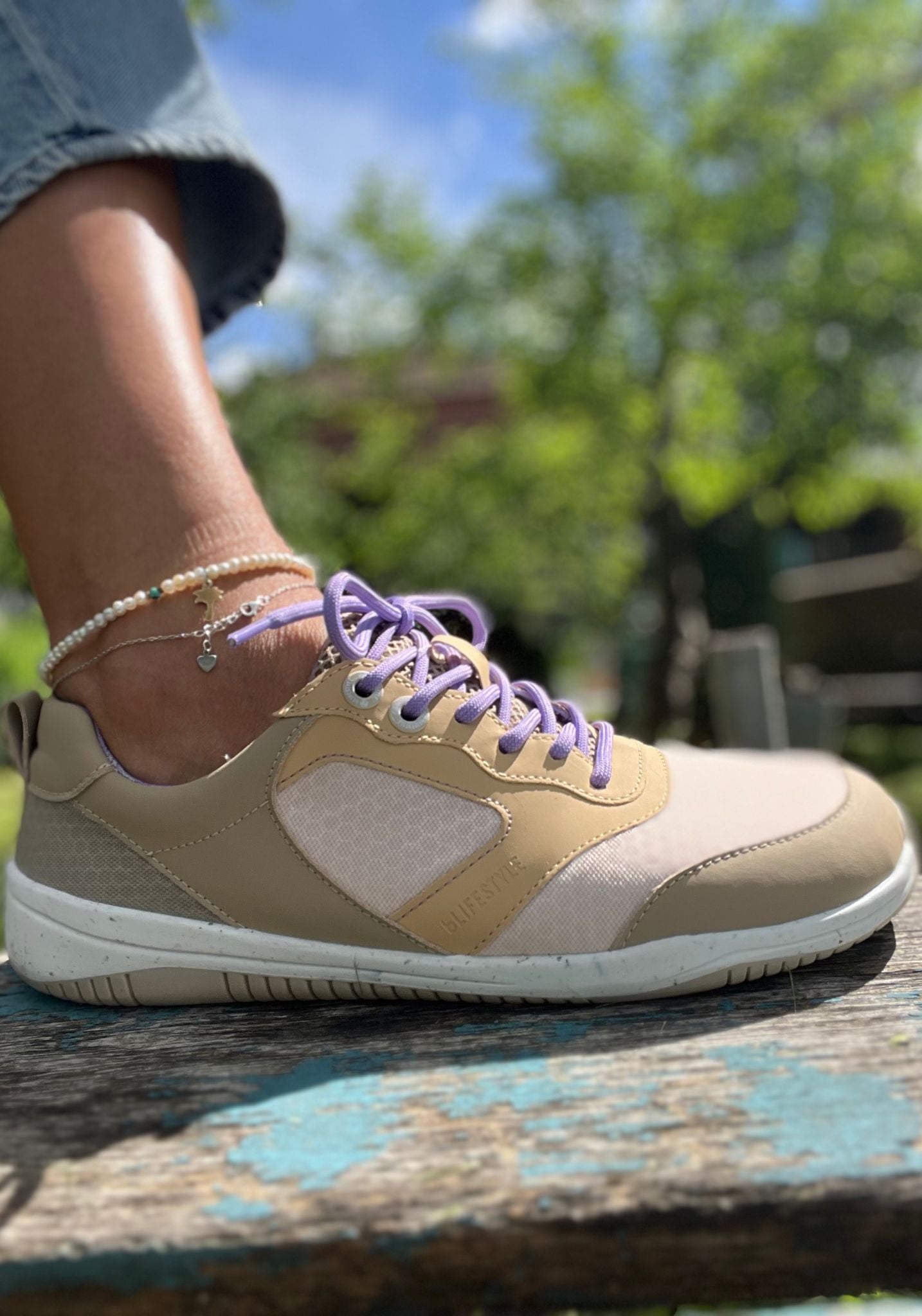Sneakers Barefoot femei - Fitness Style Beige