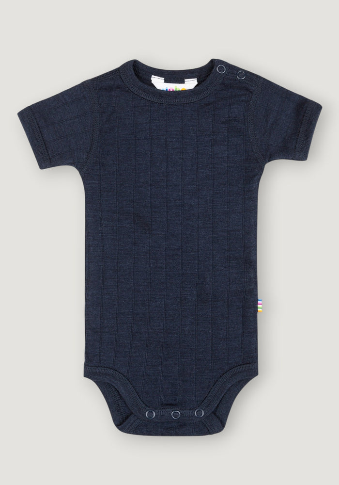 Body din lână merinos și mătase - Basic Marine
