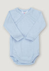 Body kimono din lână merinos - Basic Blue