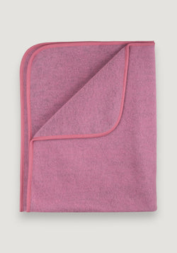 Pătură fleece din lână merinos - Dusty Pink